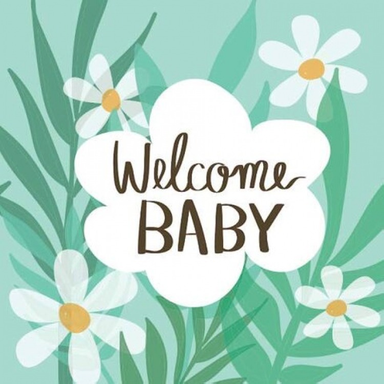 WELCOME BABY DIGITAL BANNER 