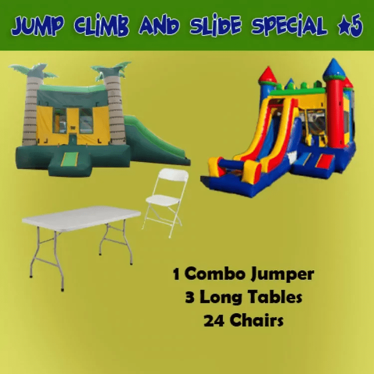 .#5 JUMP CLIMB AND SLIDE SPECIAL (New)