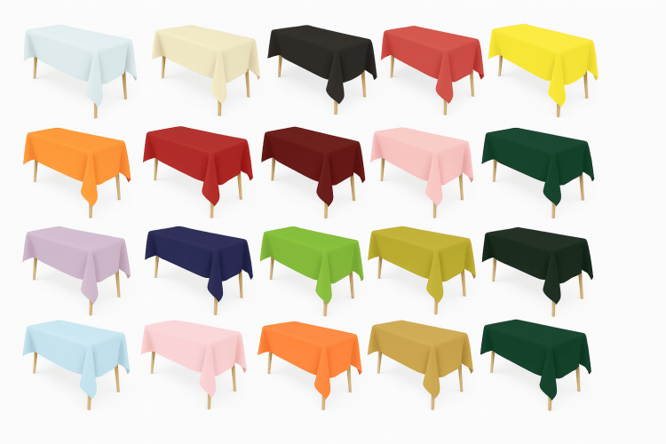 6-Foot Rectangular Lap-Length Table Linens