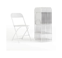 Folding White Chairs